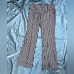 Banana Republic 100% Wool Brown Pinstripe Trouser Pants - Size 4